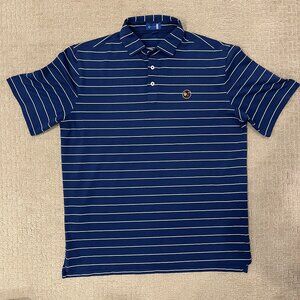 Stitch Blue Striped Golf Polo - Seminole Golf Club - Mens M/L